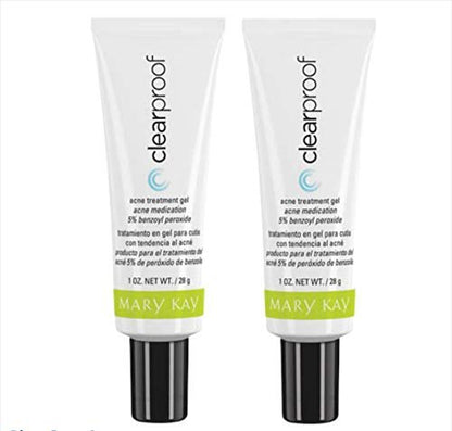 Mary Kay Clearproof Acne Treatment Gel - 2 Pack, 1 fl oz Each - Targeted Acne Gel for Clearer Skin Avelisse