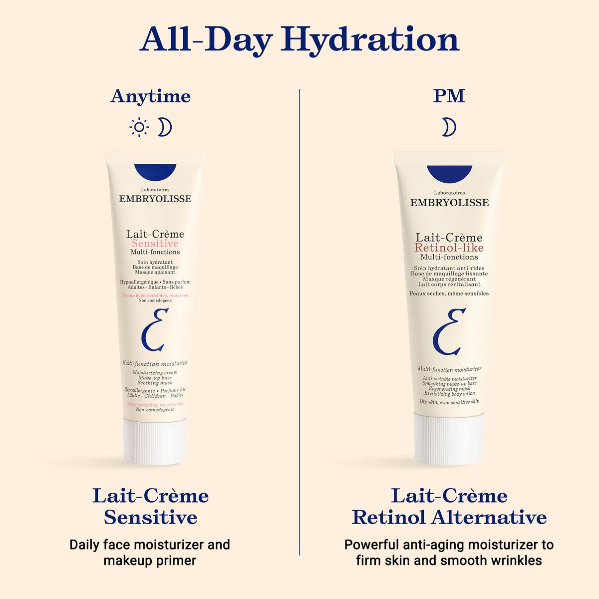 Embryolisse Lait Creme Concentre Sensitive Face Moisturizer and Makeup Primer, Hypoallergenic Fragrance-Free Face Cream with Aloe Vera and Shea Butter, 3.38 Fl Oz - görsel 16
