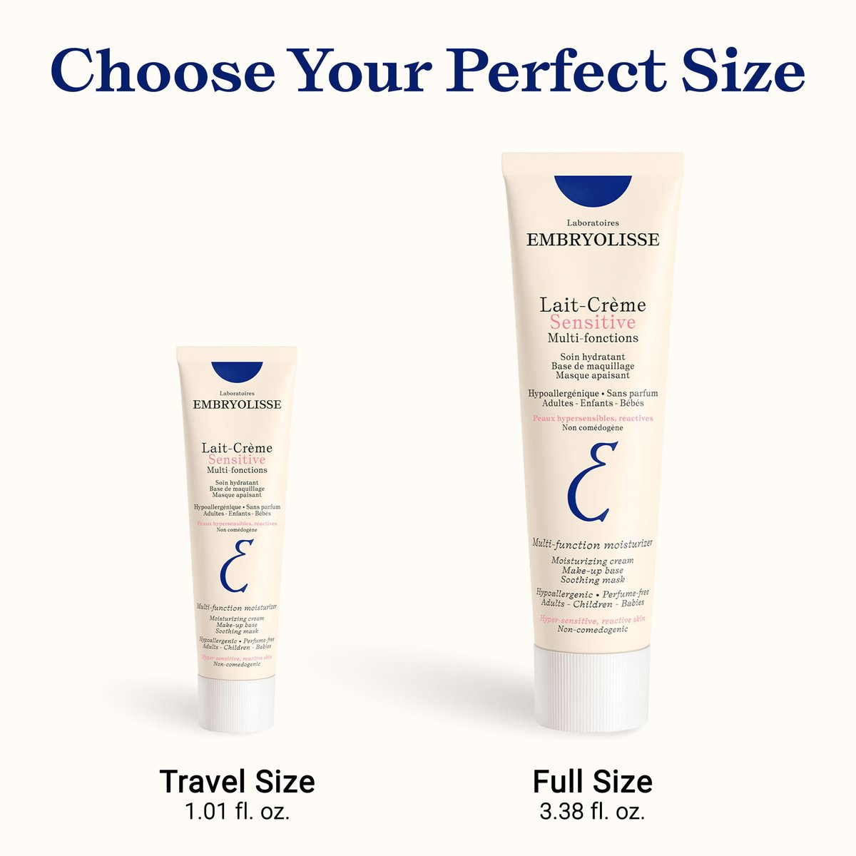 Embryolisse Lait Creme Concentre Sensitive Face Moisturizer and Makeup Primer, Hypoallergenic Fragrance-Free Face Cream with Aloe Vera and Shea Butter, 3.38 Fl Oz - görsel 8