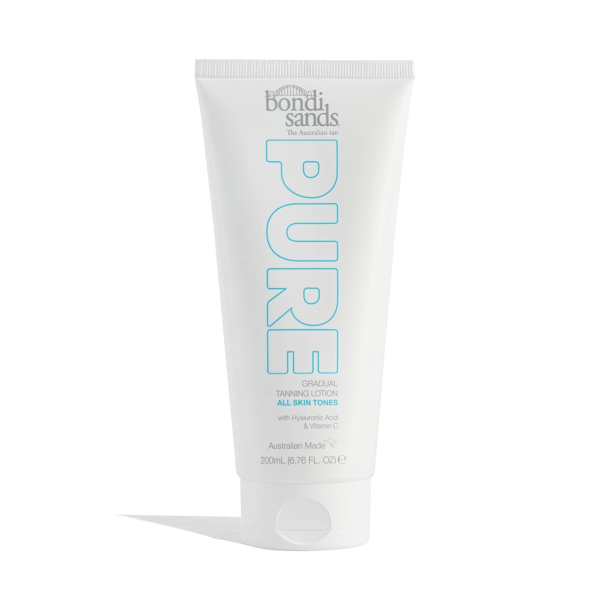 Bondi Sands PURE Gradual Tanning Lotion – Hydrating Hyaluronic Acid, Fragrance Free, Vegan, Cruelty Free, 200 mL Avelisse