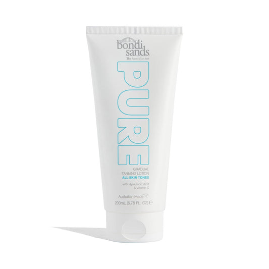 Bondi Sands PURE Gradual Tanning Lotion – Hydrating Hyaluronic Acid, Fragrance Free, Vegan, Cruelty Free, 200 mL Avelisse