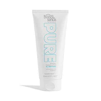 Bondi Sands PURE Gradual Tanning Lotion – Hydrating Hyaluronic Acid, Fragrance Free, Vegan, Cruelty Free, 200 mL Avelisse