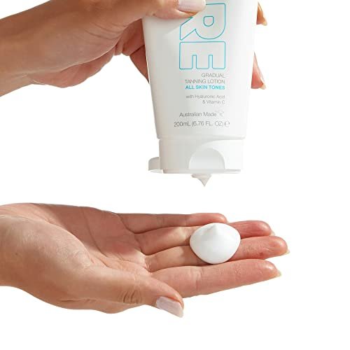 Bondi Sands PURE Gradual Tanning Lotion – Hydrating Hyaluronic Acid, Fragrance Free, Vegan, Cruelty Free, 200 mL Avelisse