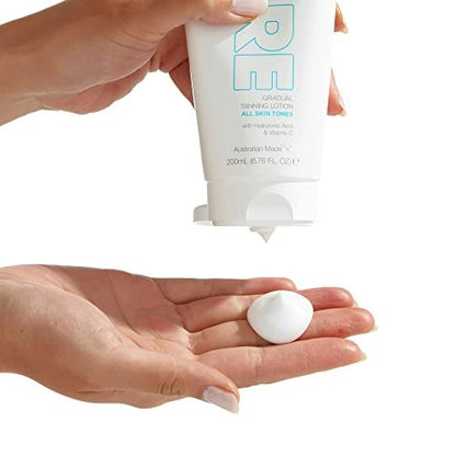Bondi Sands PURE Gradual Tanning Lotion – Hydrating Hyaluronic Acid, Fragrance Free, Vegan, Cruelty Free, 200 mL Avelisse
