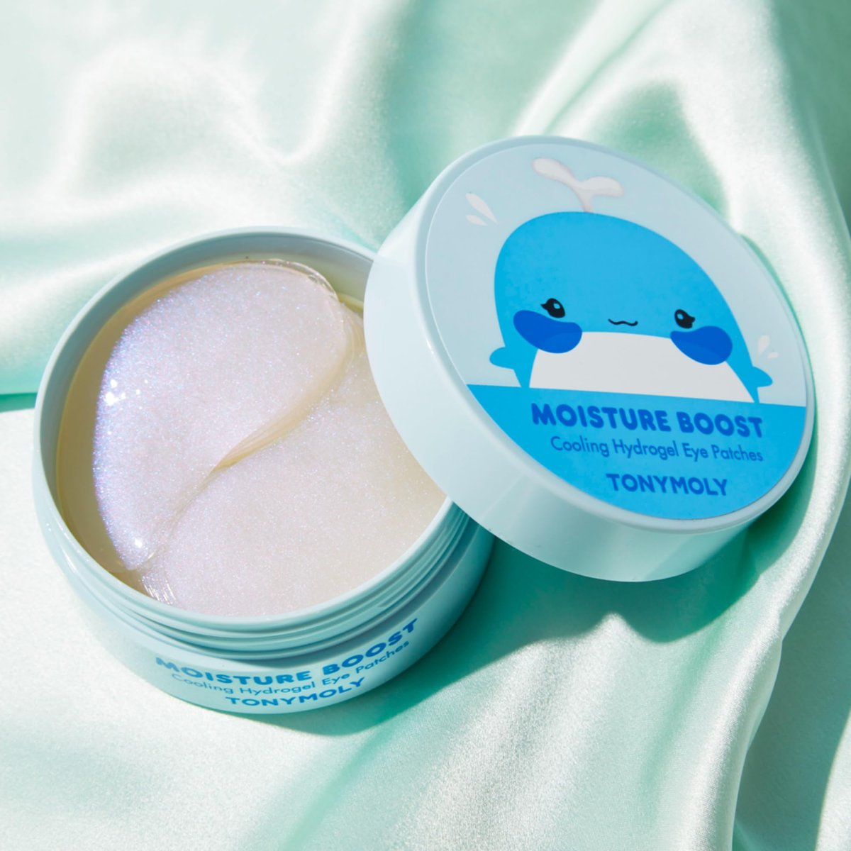 TONYMOLY Moisture Boost Cooling Hydrogel Eye Patches – Hydrating & Refreshing Under Eye Patches with Hyaluronic Acid, Spirulina & Plankton, 30 Pairs Avelisse