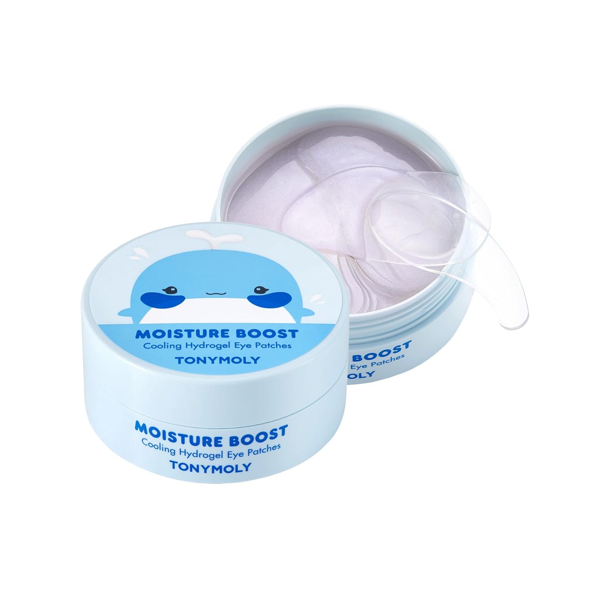 TONYMOLY Moisture Boost Cooling Hydrogel Eye Patches – Hydrating & Refreshing Under Eye Patches with Hyaluronic Acid, Spirulina & Plankton, 30 Pairs Avelisse