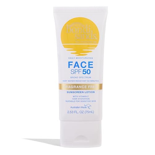Bondi Sands Fragrance Free Daily Sunscreen Face Lotion SPF 50 | Hydrating UVA + UVB Protection, Non-Greasy, Gentle, Water Resistant | 2.53 oz - görsel 2