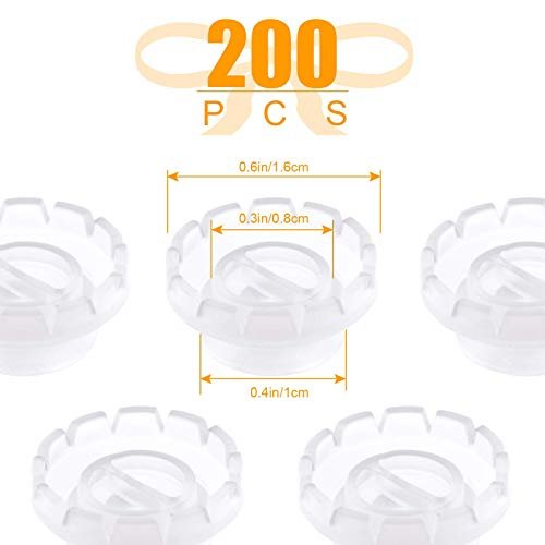 200-Pack Lash Glue Ring Cup with 2 Slots for Eyelash Extensions - Blossom Ring with Glue Points for Volume Fan Lashes - Lash Supplies Kit - görsel 6