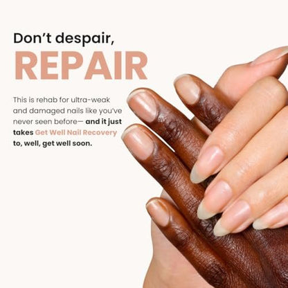 LONDONTOWN Get Well Nail Recovery - Strengthening Nail Care Repair Treatment for Weak Damaged Nails, Clear, 0.4 fl oz