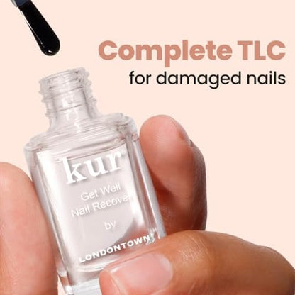 LONDONTOWN Get Well Nail Recovery - Strengthening Nail Care Repair Treatment for Weak Damaged Nails, Clear, 0.4 fl oz