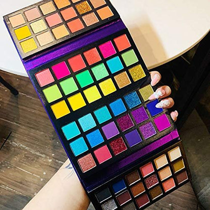 BestLand 72 Colors Ultra Secret Eyeshadow Palette – Matte, Shimmer & Glitter Nude Makeup Palette