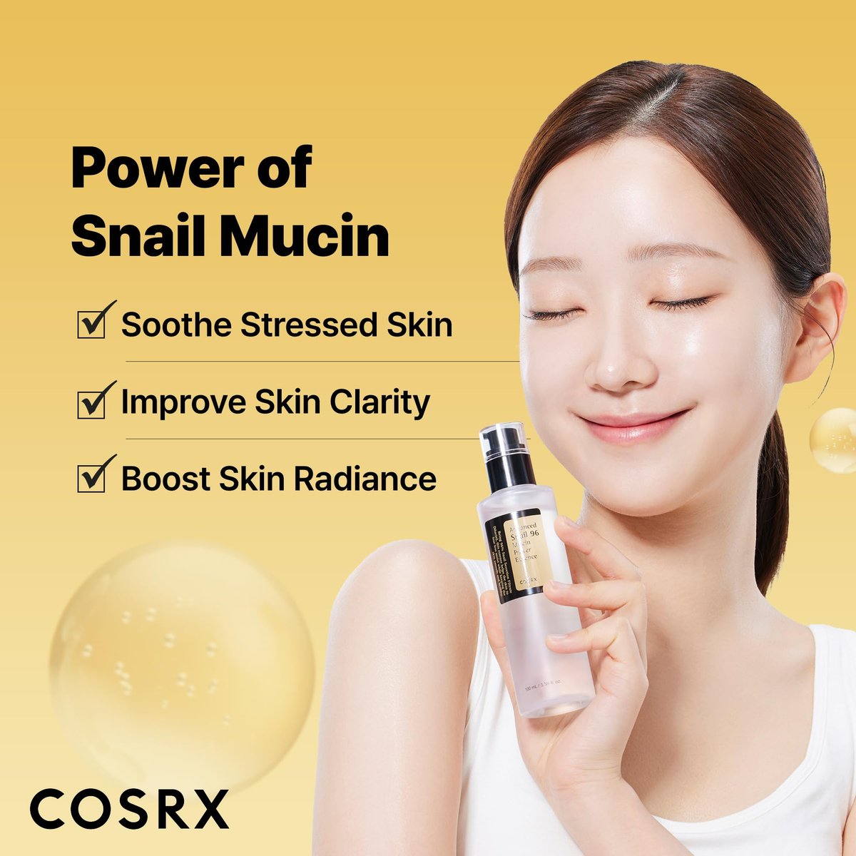 COSRX All About Snail Mucin Korean Skin Care Set – Mini Travel Essentials with Snail Mucin Face Wash, Serum, Moisturizer & Eye Cream Avelisse