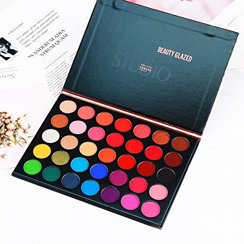 MYUANGO Color Studio Eyeshadow Palette – 35 Highly Pigmented Matte & Shimmer Shades, Waterproof & Blendable, Cruelty-Free Makeup Palette - görsel 12