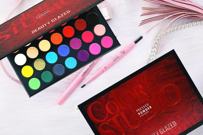 MYUANGO Color Studio Eyeshadow Palette – 35 Highly Pigmented Matte & Shimmer Shades, Waterproof & Blendable, Cruelty-Free Makeup Palette
