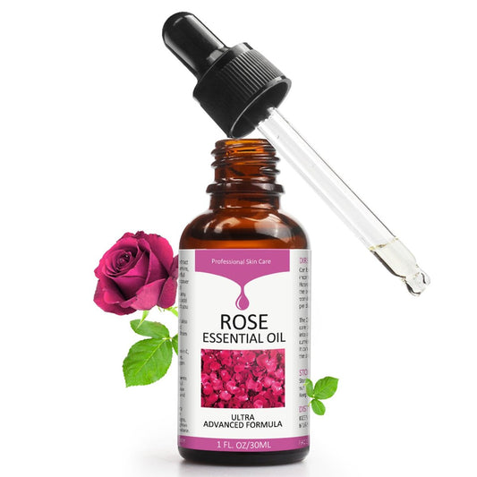 Rose Essential Oil Face Moisturizer - Nourishing Facial Oil for Women, 30ml