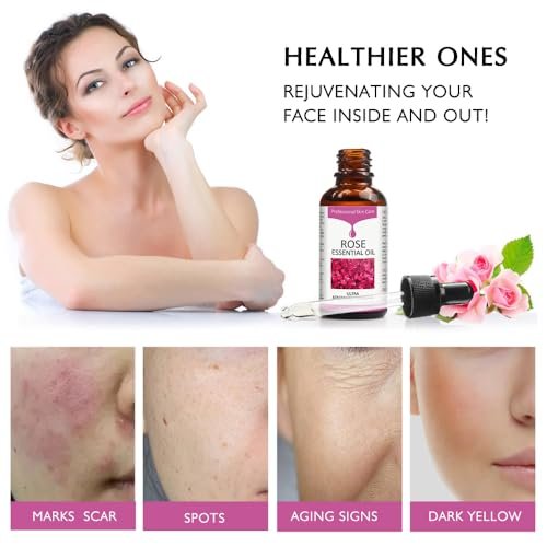 Rose Essential Oil Face Moisturizer - Nourishing Facial Oil for Women, 30ml - görsel 6