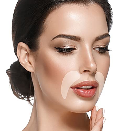 BLUMBODY Smile Line Patches – Face Wrinkle Patches for Fine Lines Around Mouth & Between Eyes – Non-Silicone Anti-Wrinkle Facial Tape – Comfortable Overnight Use (90-Day Supply) Avelisse