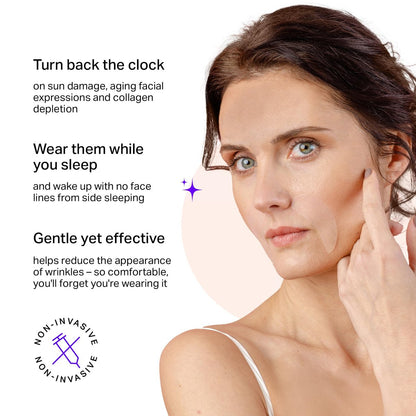 BLUMBODY Smile Line Patches – Face Wrinkle Patches for Fine Lines Around Mouth & Between Eyes – Non-Silicone Anti-Wrinkle Facial Tape – Comfortable Overnight Use (90-Day Supply) Avelisse