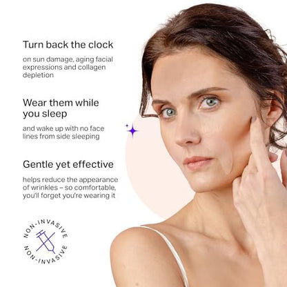 BLUMBODY Smile Line Patches – Face Wrinkle Patches for Fine Lines Around Mouth & Between Eyes – Non-Silicone Anti-Wrinkle Facial Tape – Comfortable Overnight Use (90-Day Supply) Avelisse