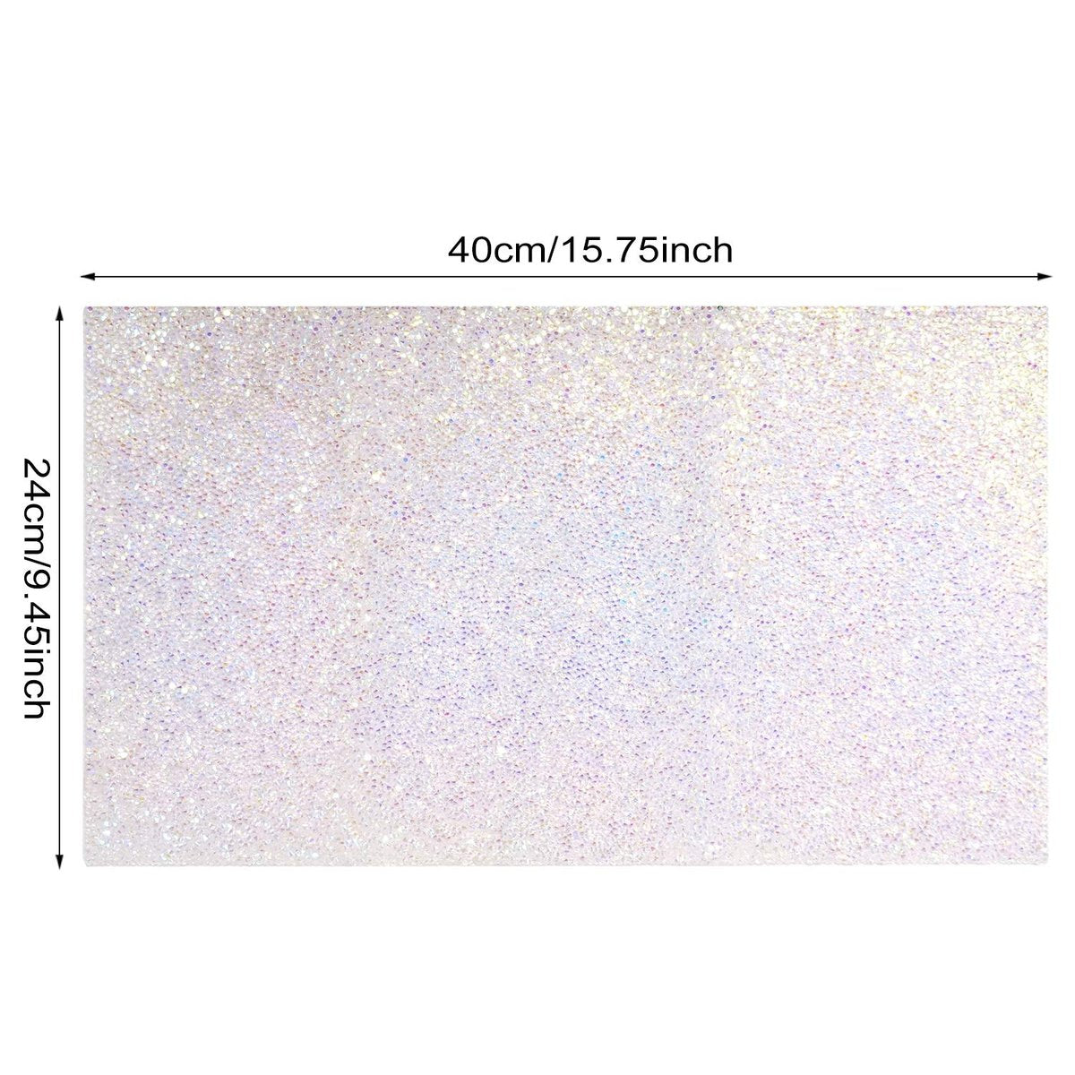 Glitter Nail Art Table Mat | Shiny Manicure Desk Pad & Hand Rest Pillow (15.5x9.4 Inch) - görsel 3