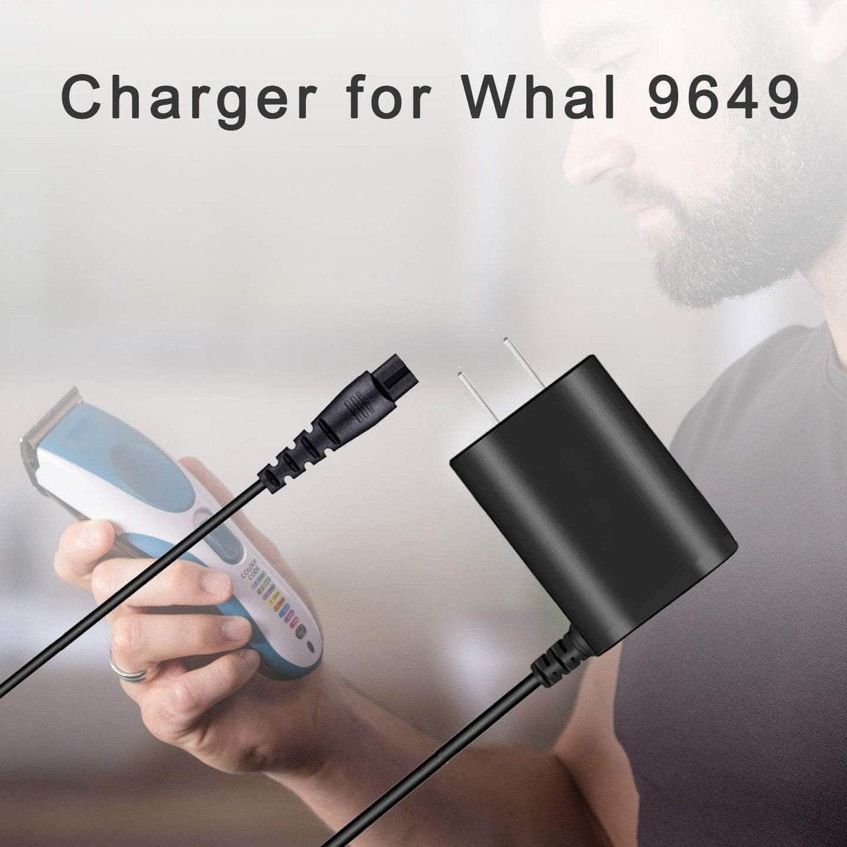 WUKUR 3.5V Charger Replacement for Wahl 9649 9649P Color Pro Cordless Hair Clipper Trimmer Power Cord - görsel 4