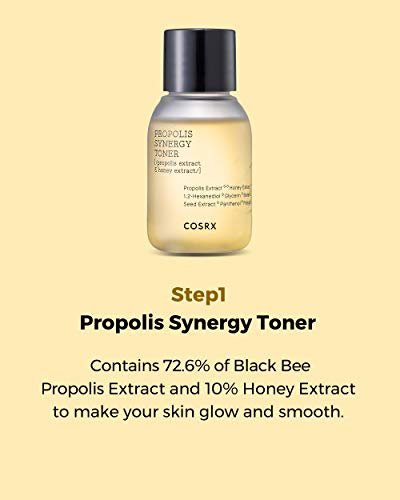 COSRX Honey Glow Kit - Korean Skin Care Set with Propolis Facial Toner, Serum & Cream, Mini Travel Essentials, Deep Moisture, Hydration, Nourishment, Travel Size Gift Set Avelisse