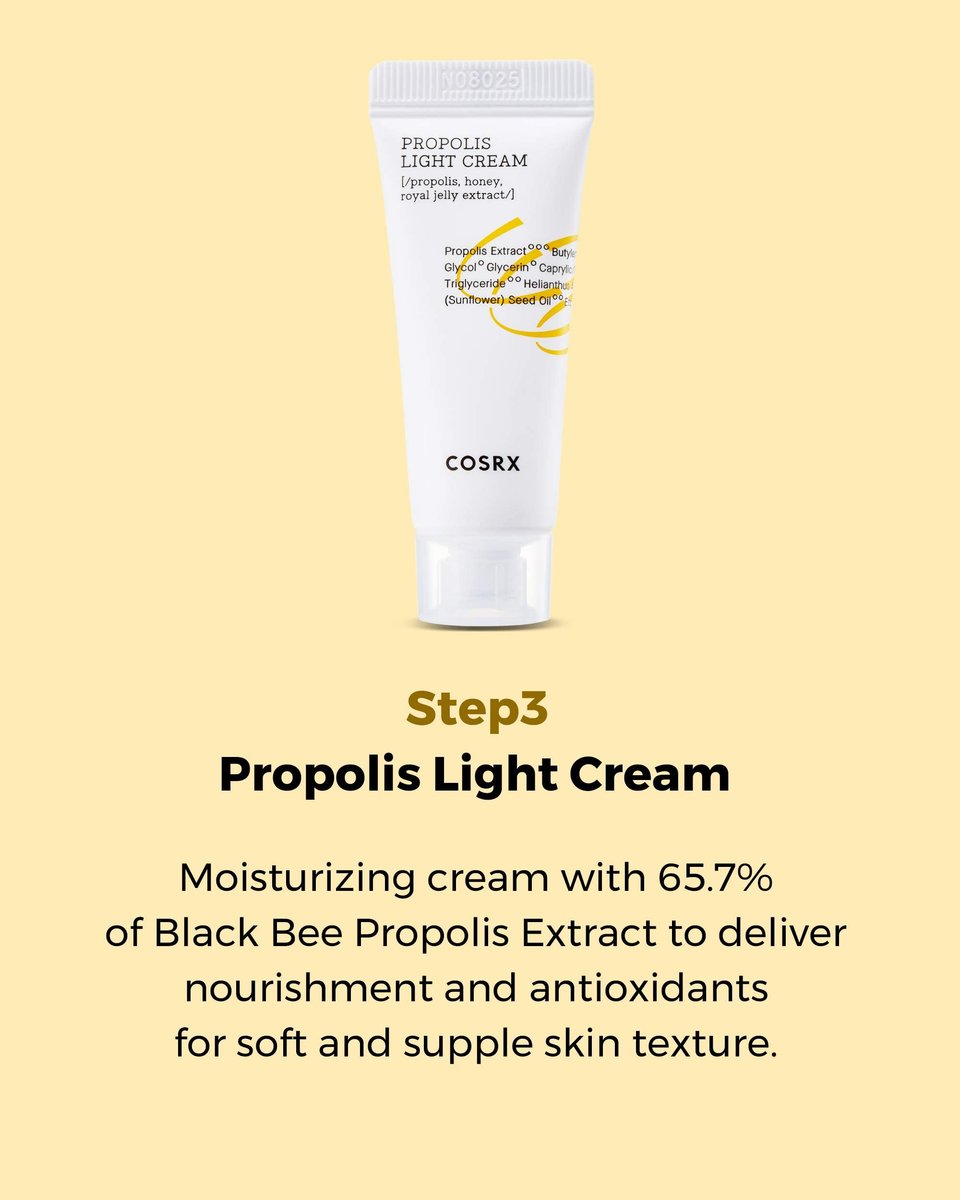 COSRX Honey Glow Kit - Korean Skin Care Set with Propolis Facial Toner, Serum & Cream, Mini Travel Essentials, Deep Moisture, Hydration, Nourishment, Travel Size Gift Set Avelisse