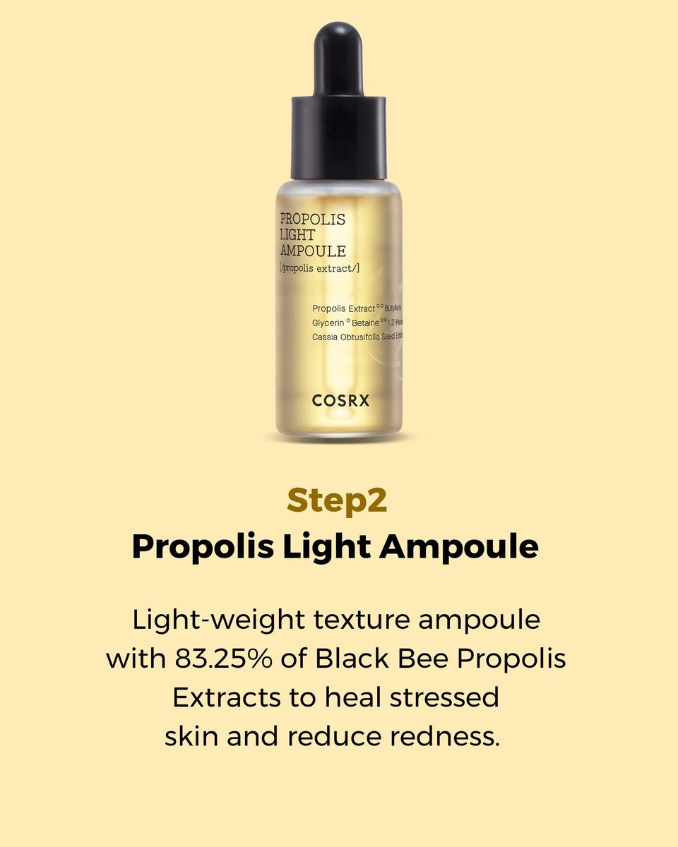 COSRX Honey Glow Kit - Korean Skin Care Set with Propolis Facial Toner, Serum & Cream, Mini Travel Essentials, Deep Moisture, Hydration, Nourishment, Travel Size Gift Set Avelisse