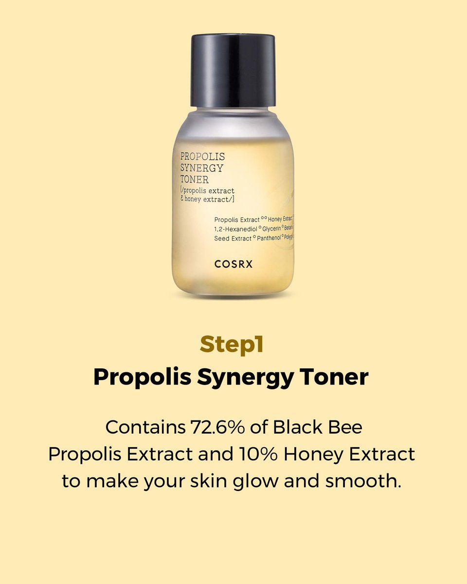 COSRX Honey Glow Kit - Korean Skin Care Set with Propolis Facial Toner, Serum & Cream, Mini Travel Essentials, Deep Moisture, Hydration, Nourishment, Travel Size Gift Set Avelisse