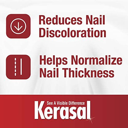 Kerasal Renewal Nail Repair Solution with Tea Tree Oil - 0.33 oz - Restore Discolored & Damaged Nails