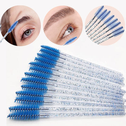 300-Pack Disposable Eyelash Mascara Brushes - Colorful Silicone Spoolies for Lash Extensions, Eyebrow Grooming & Makeup Application