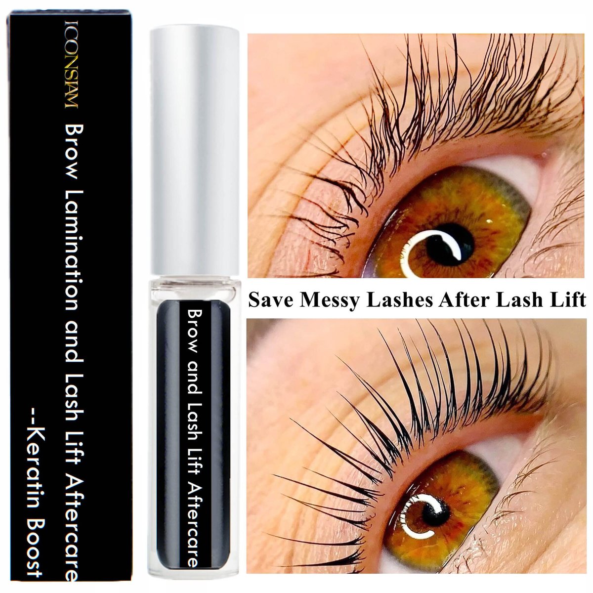 Brow Lamination & Lash Lift Nutrition Clear Aftercare - Keratin Boost for Neat Brows & Lashes (8 Weeks) Avelisse