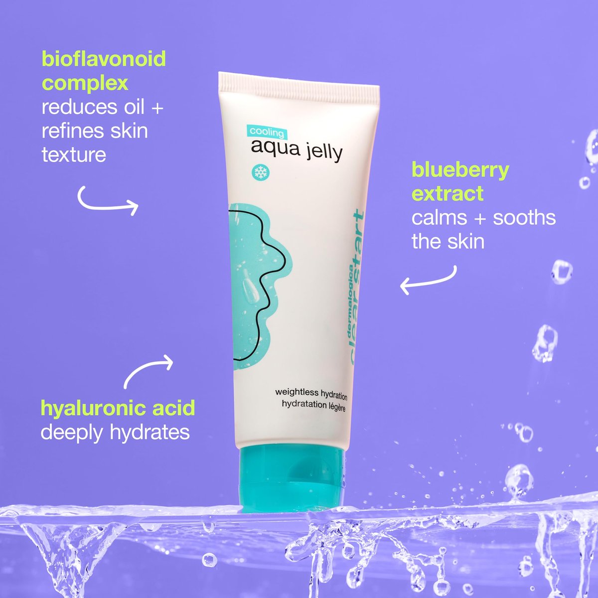 Dermalogica Clear Start Cooling Aqua Jelly - Lightweight Gel Moisturizer for Oily Skin, 2 Fl Oz Avelisse