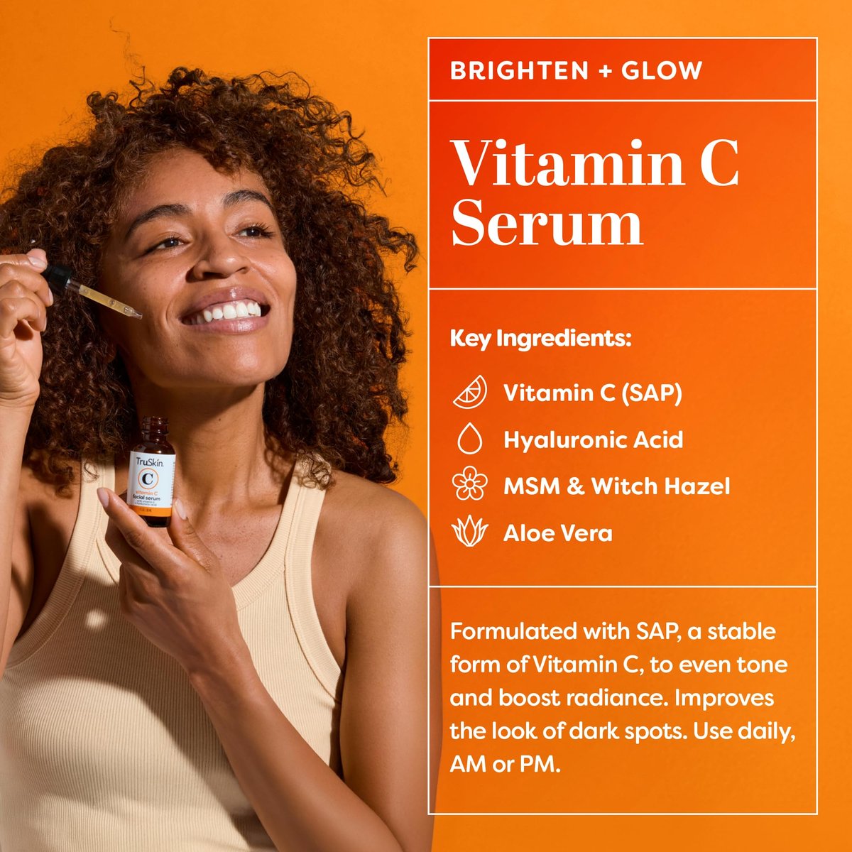 TruSkin Face Serum Trio: Vitamin C, Retinol & Hyaluronic Acid Anti-Aging Serums for Face - AM, PM & All-Day Skincare Routine Avelisse