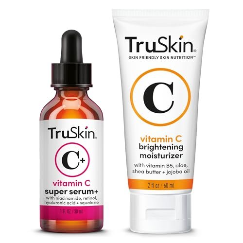 TruSkin Super C Duo - Vitamin C Plus Super Serum & Brightening Moisturizer Set for Anti-Aging, Hydrated, Smooth & Firmer-Looking Skin Avelisse