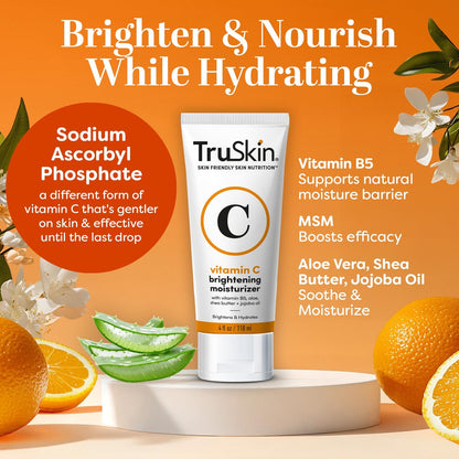 TruSkin Super C Duo - Vitamin C Plus Super Serum & Brightening Moisturizer Set for Anti-Aging, Hydrated, Smooth & Firmer-Looking Skin Avelisse