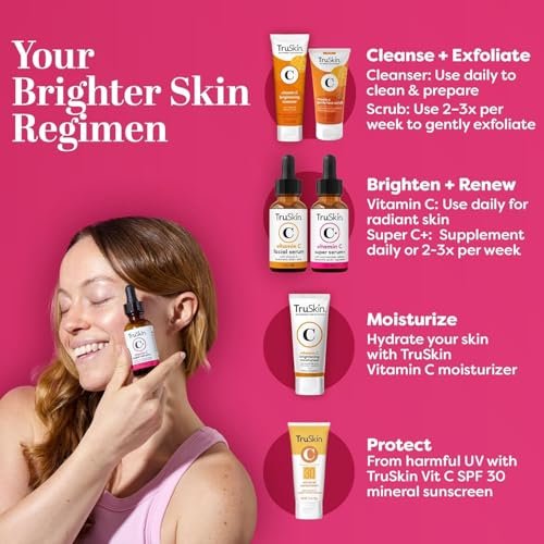 TruSkin Super C Duo - Vitamin C Plus Super Serum & Brightening Moisturizer Set for Anti-Aging, Hydrated, Smooth & Firmer-Looking Skin Avelisse