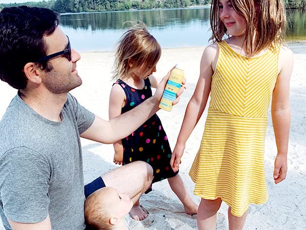 Babo Botanicals Super Shield Mineral Sunscreen Spray SPF 50 - Natural Zinc Oxide & Titanium Dioxide - Extra Sensitive Skin - Water Resistant - Vegan - Fragrance-Free - Air-Powered Spray - For All Ages Avelisse