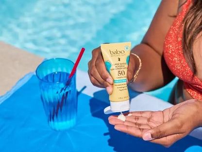 Babo Botanicals Sheer Mineral Sunscreen Lotion SPF 50 – Unscented, Fragrance Free, Water Resistant, 3 Fl Oz for Babies, Kids & Sensitive Skin Avelisse