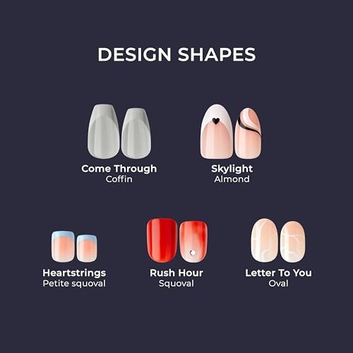 imPRESS Press-On Manicure 'So French' - Medium Length, 30 Fake Nails with PureFit Technology - görsel 6