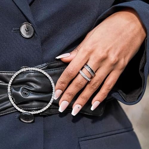 imPRESS Press-On Manicure 'So French' - Medium Length, 30 Fake Nails with PureFit Technology - görsel 12