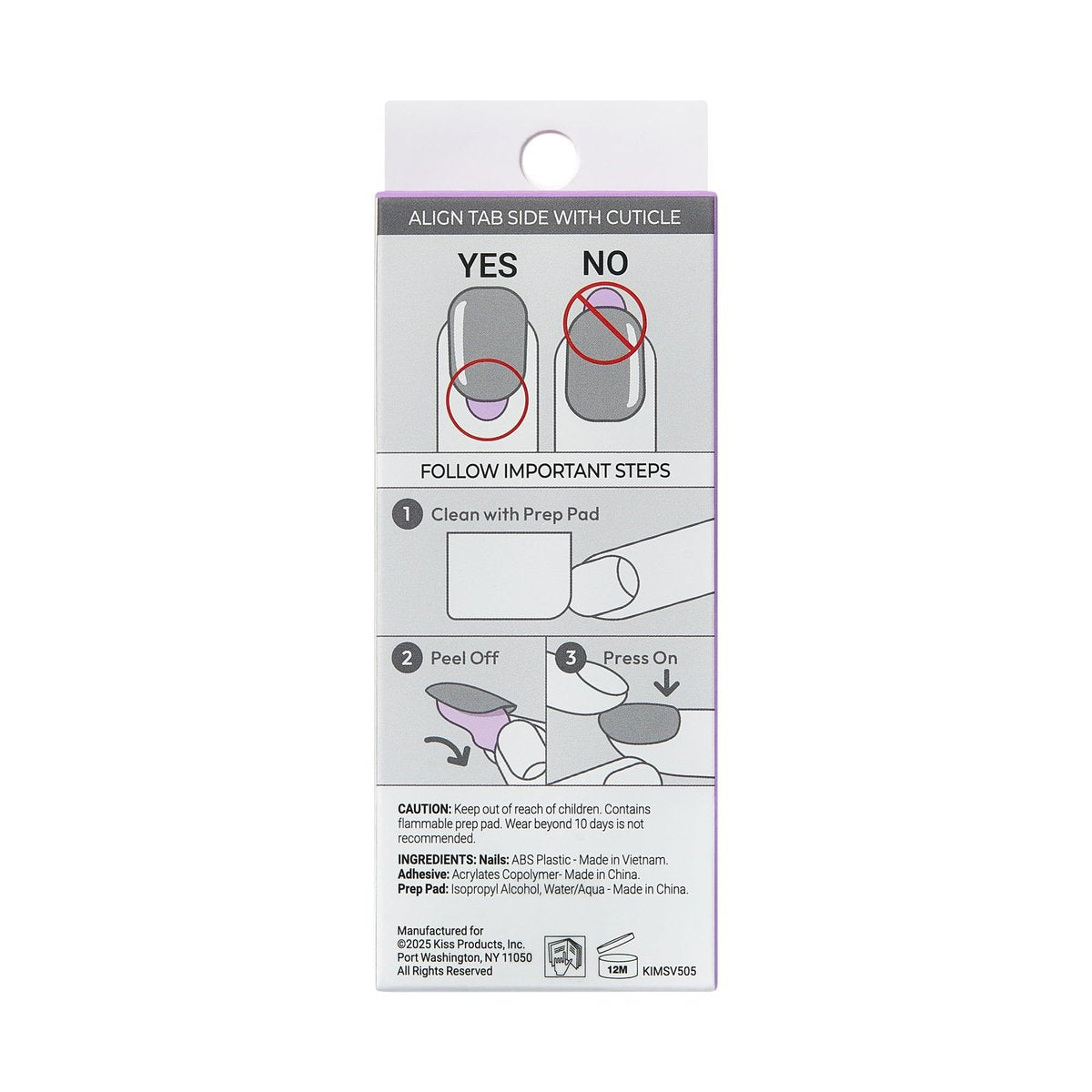 Kiss imPRESS No Glue Press On Nails - Dorothy Design, Short Squoval, Pink & Silver, 30 Nails - görsel 17