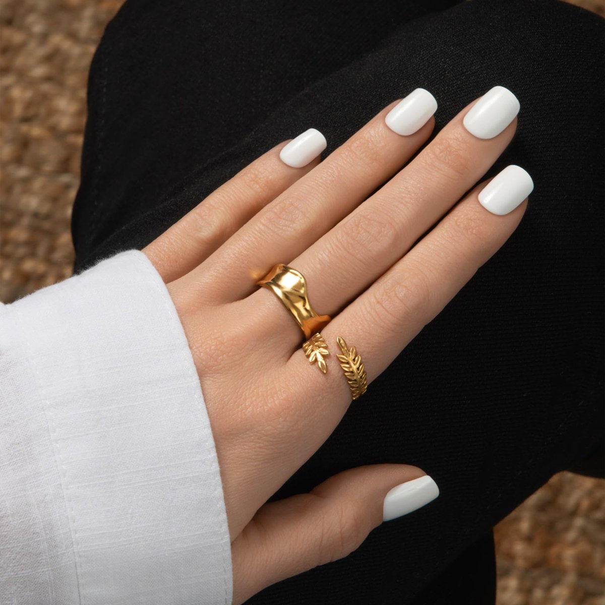 Kiss imPRESS No Glue Mani Press On Nails - Frosting White Short Squoval - 30 Nails + Tools - görsel 6