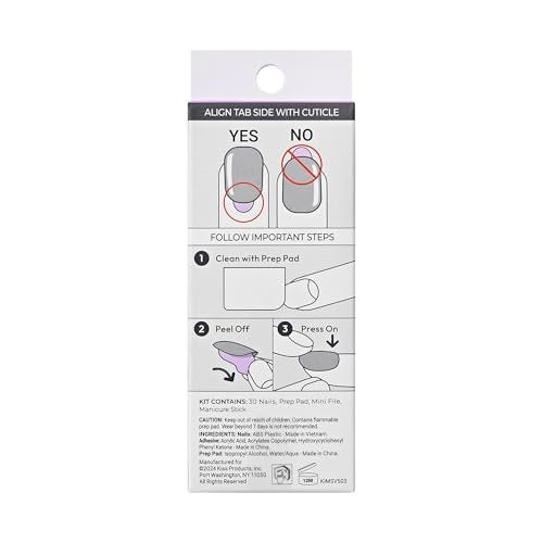 imPRESS Evanesce Press-On Nails – Short Oval, Beige, 30 Nails with Prep Pad & Tools - görsel 17