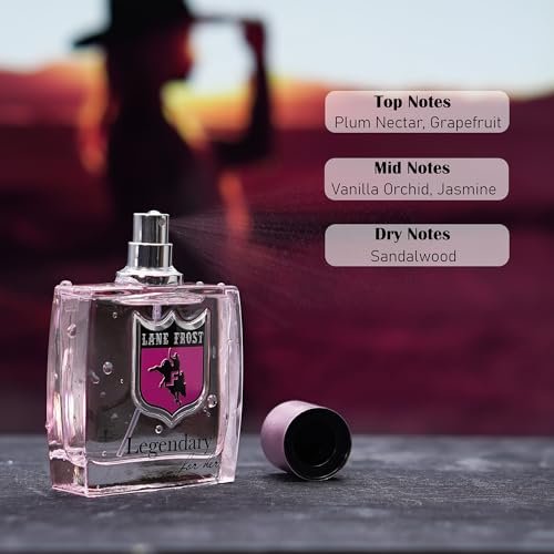 Lane Frost Legendary For Her Perfume | Western-Inspired Women's Fragrance with Plum, Vanilla, and Amber | Long Lasting Feminine Perfume Spray Avelisse