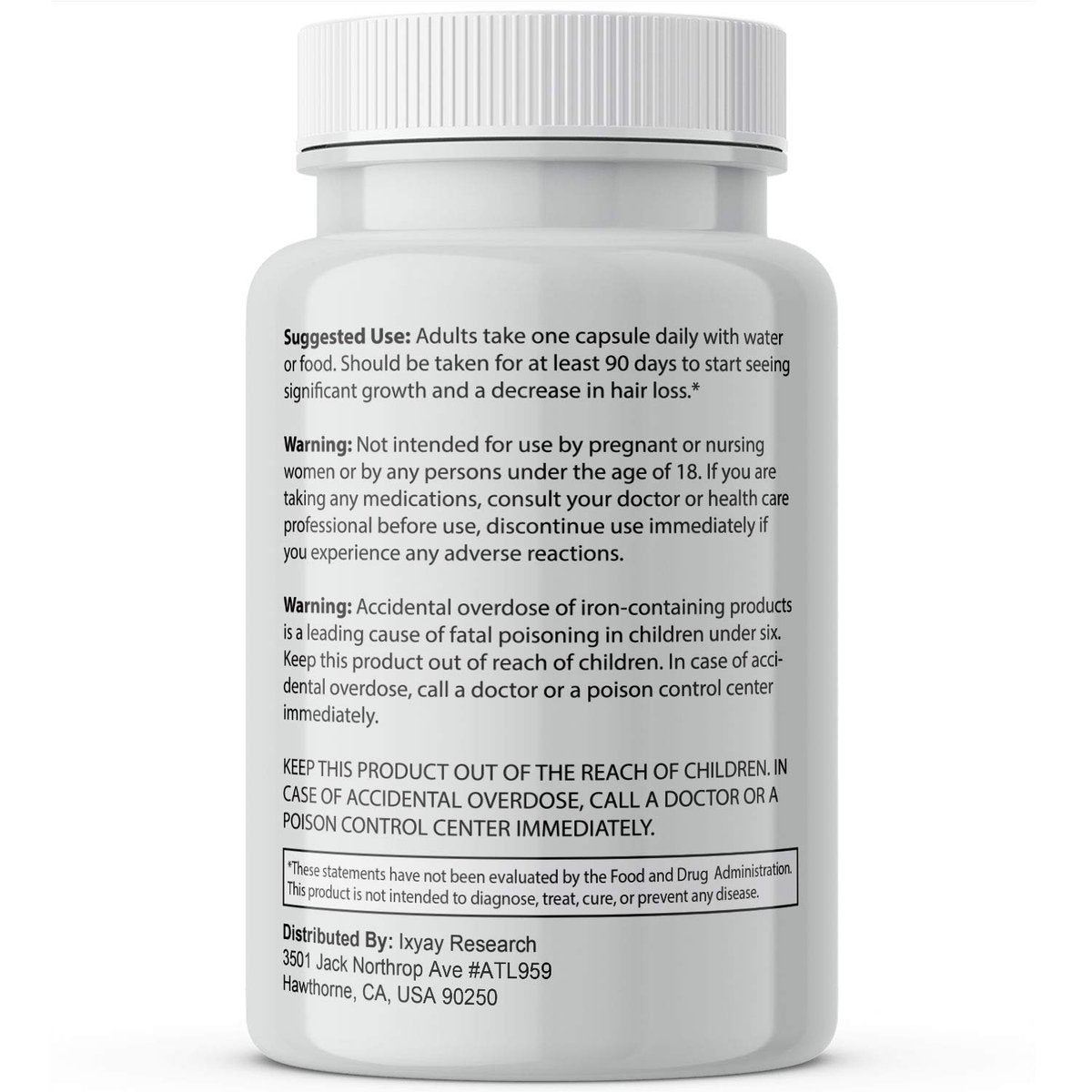 Finanutride Natural DHT Blocker & Hair Growth Capsules – Prevent Hair Loss, Stimulate Follicles, Proprietary Regrowth Treatment Avelisse