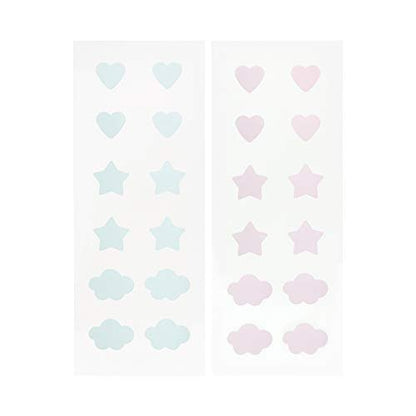 The Crème Shop Cotton Candy Skin Hydrocolloid Acne Patches - Pimple Treatment with Salicylic Acid & Witch Hazel - 3 Sizes, 72 Patches