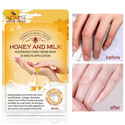 ZIXAOK 5 Pairs Hand Mask Gloves – Moisturizing & Repairing Treatment for Extra Dry & Rough Skin, Exfoliating Peeling Mask for Home Spa Care, Men & Women