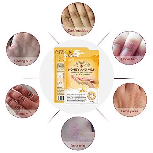 ZIXAOK 5 Pairs Hand Mask Gloves – Moisturizing & Repairing Treatment for Extra Dry & Rough Skin, Exfoliating Peeling Mask for Home Spa Care, Men & Women - görsel 8