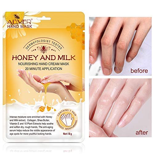ZIXAOK 5 Pairs Hand Mask Gloves – Moisturizing & Repairing Treatment for Extra Dry & Rough Skin, Exfoliating Peeling Mask for Home Spa Care, Men & Women - görsel 14